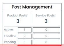 Posting from user post management block.